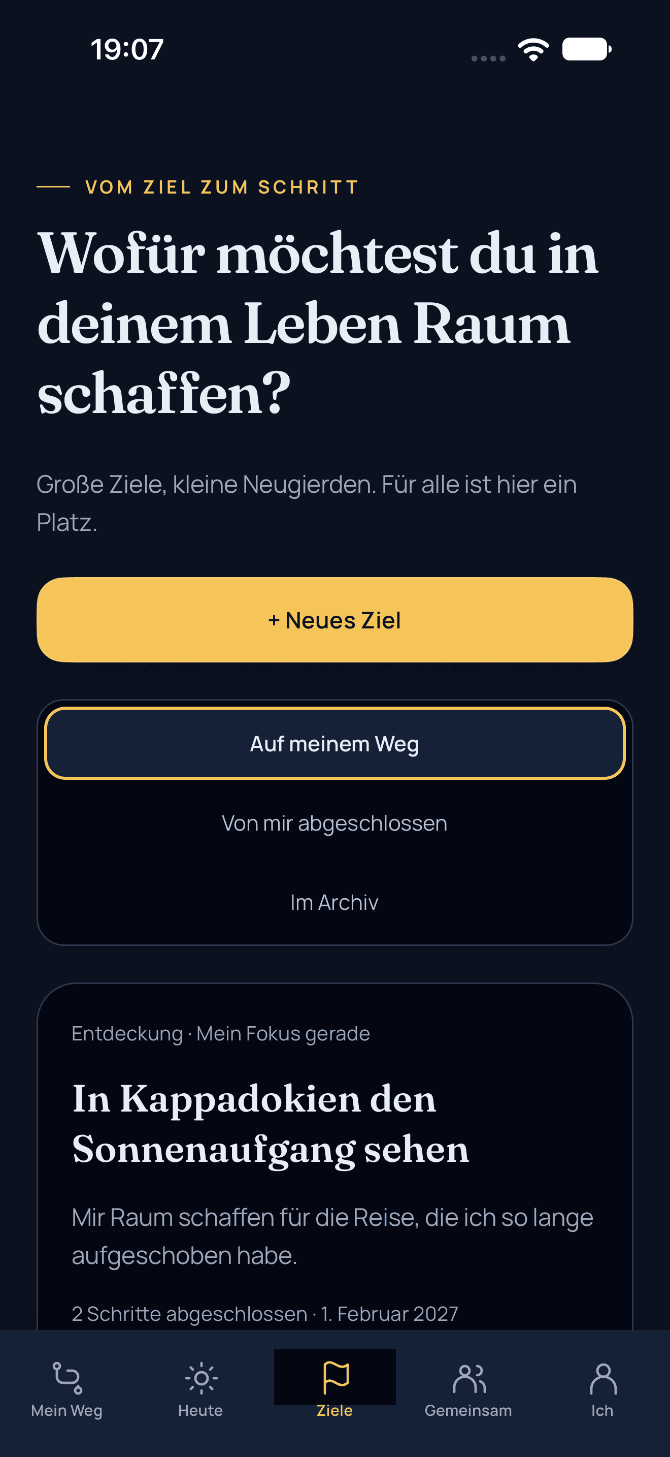 Setze deine Stopps.