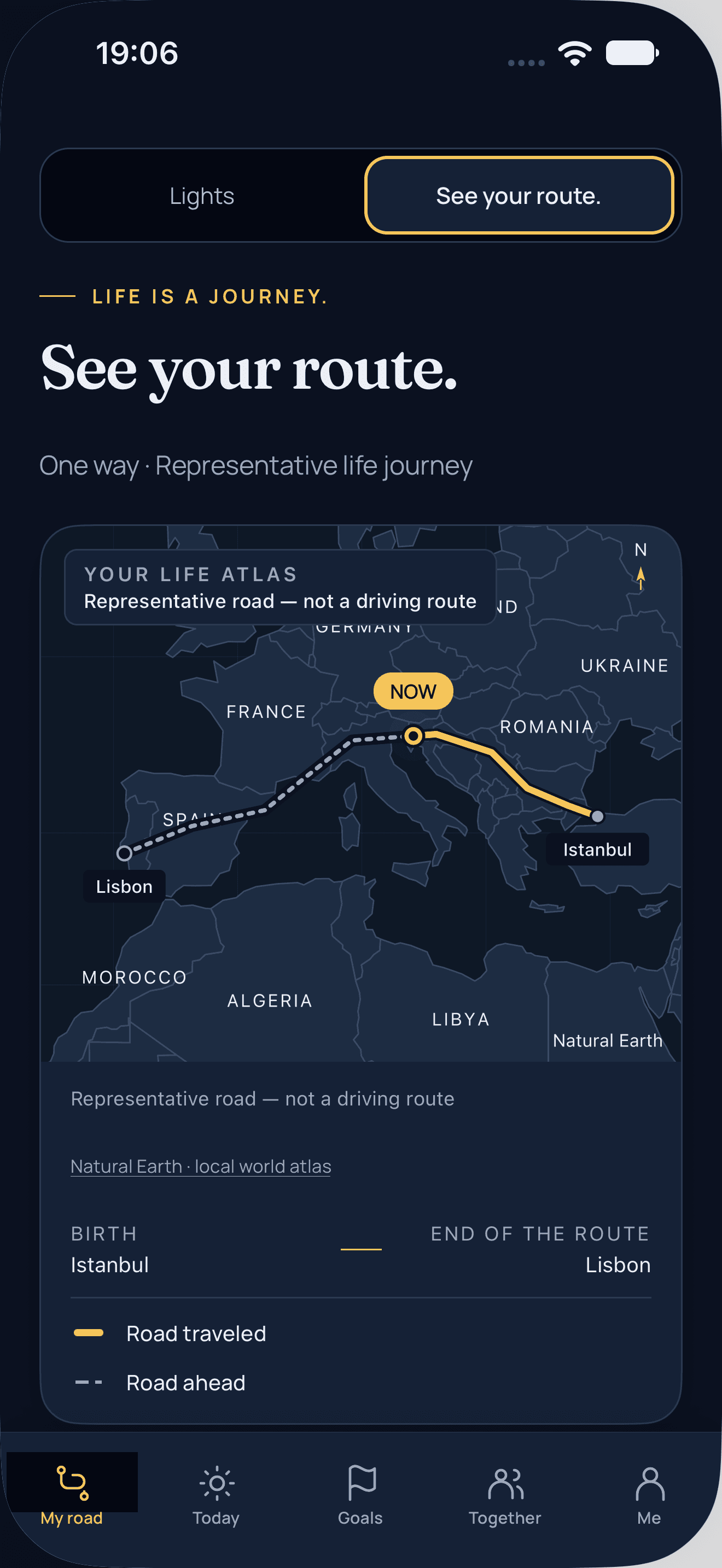 See your route.