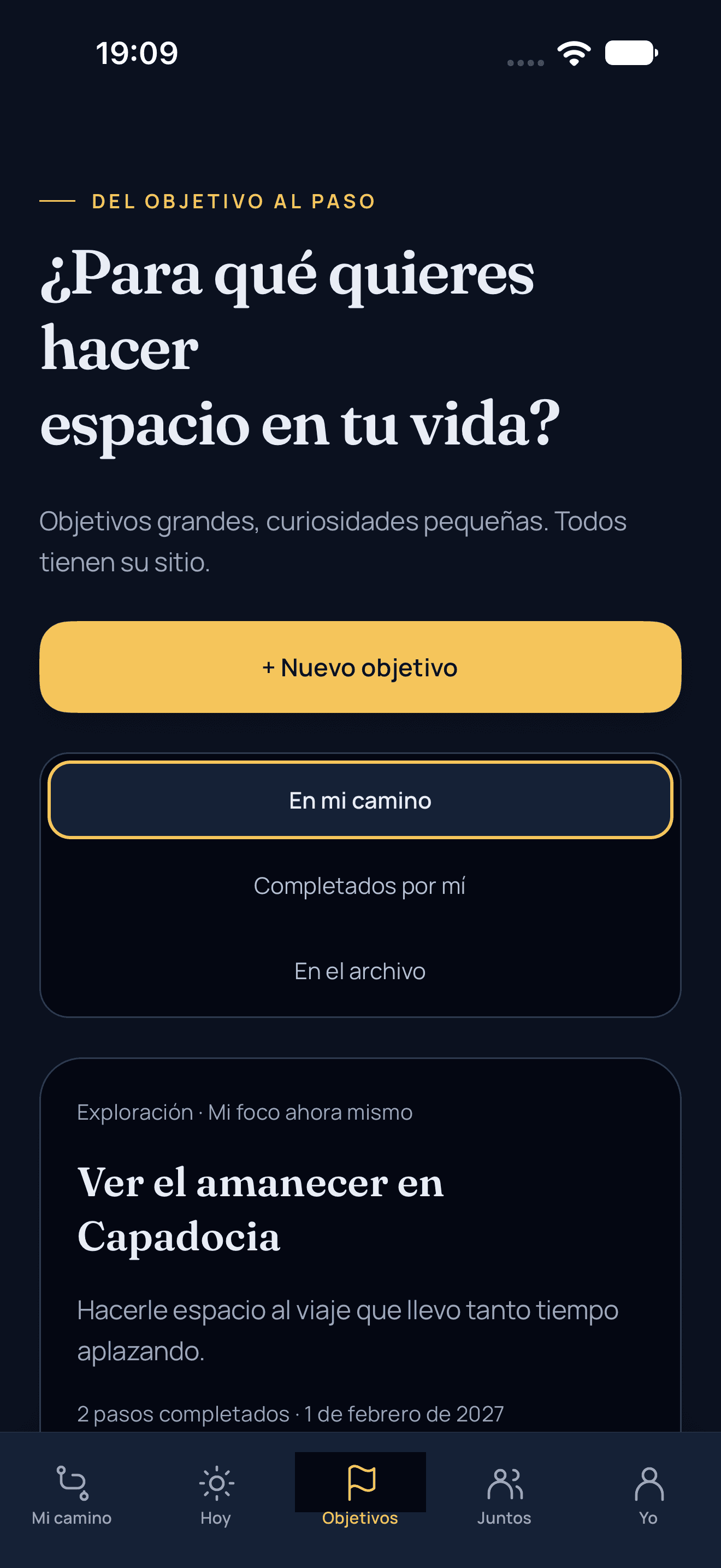 Coloca tus paradas.