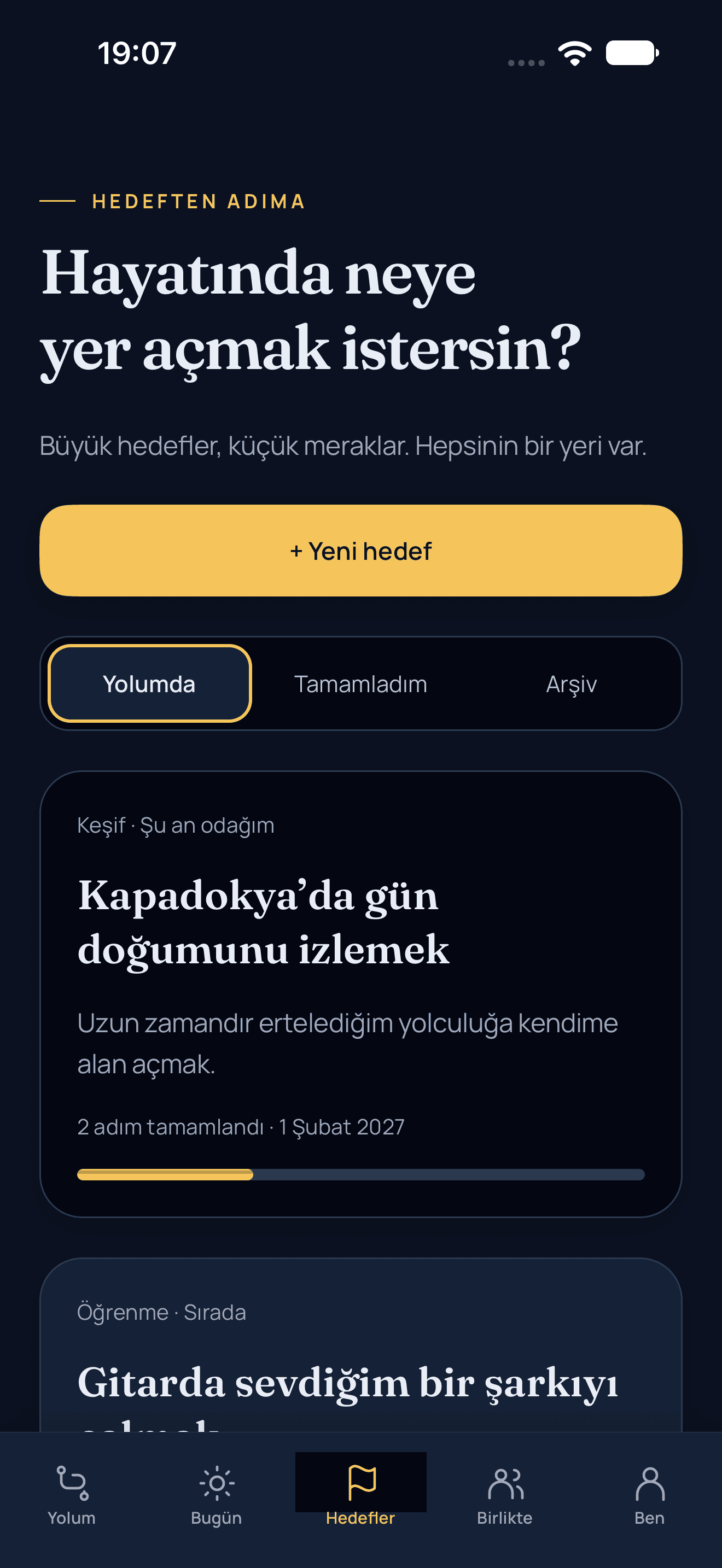 Duraklarını yerleştir.